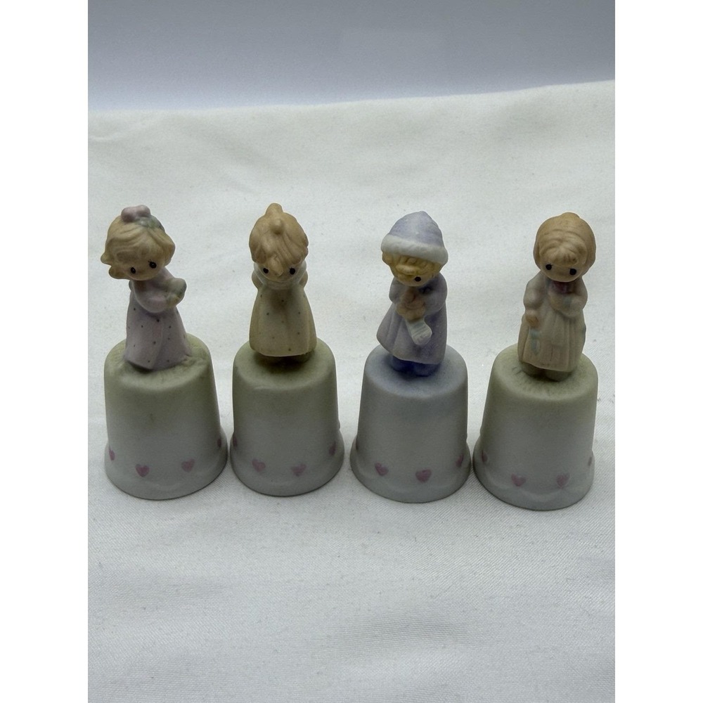 precious moments thimbles 4 Seasons Limited Edition Thimbles 100641